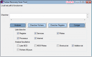 what does farbar recovery scan tool scan do